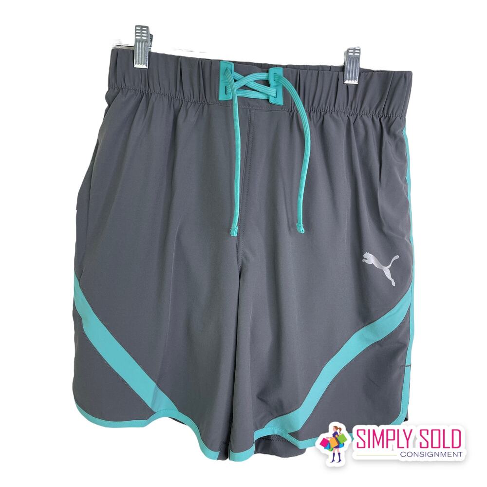 PUMA Drycell‎ Men's M Shorts Running & Training Workout Athletic Loose Gray NWT
